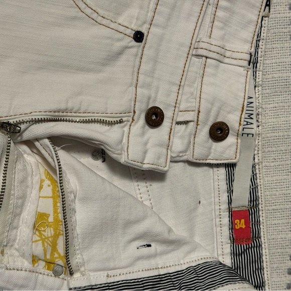 Animale White Double-Waisted Jeans - Picture 4 of 8
